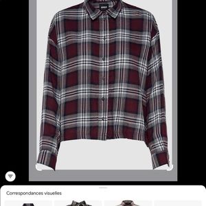 Only cropped long sleeve shirt size large